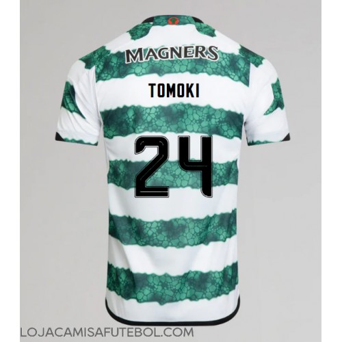 Camisa de Futebol Celtic Tomoki Iwata #24 Equipamento Principal 2023-24 Manga Curta